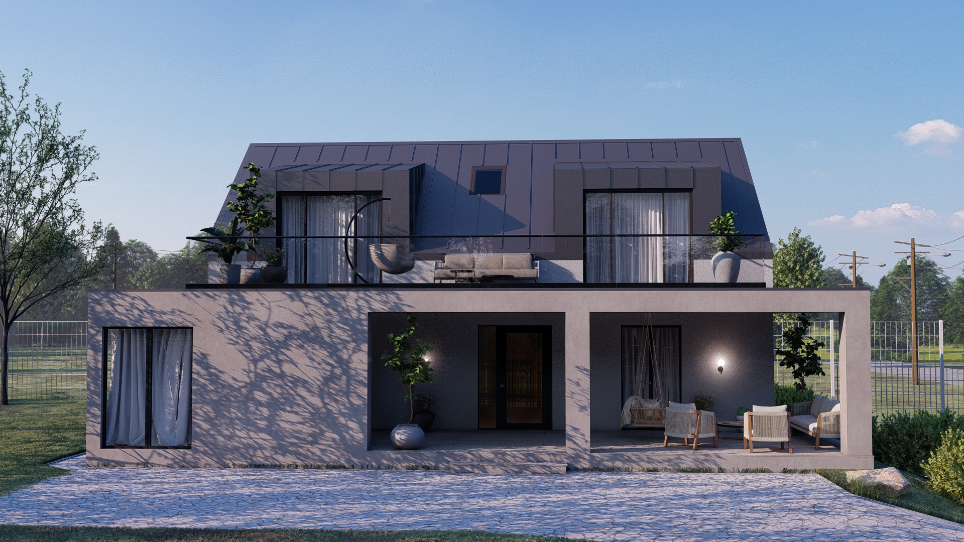 Casa cu Terasa Panoramica